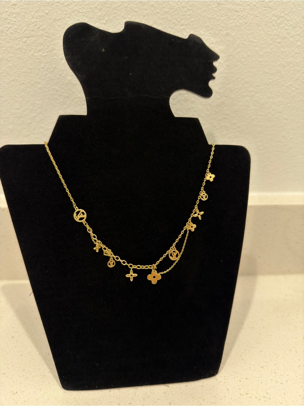 Gold Multi-Charm Layered Necklace - Women Jewelry